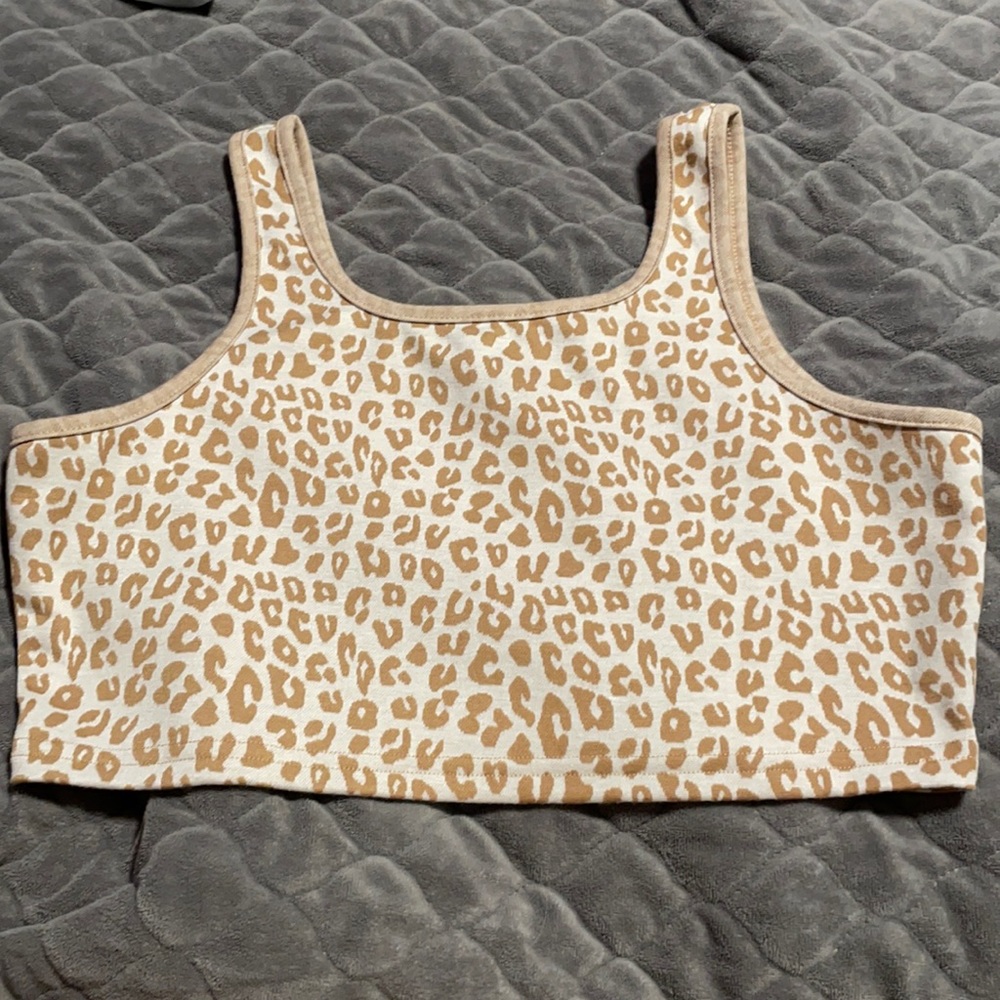 Cute little cheetah print shein tank top